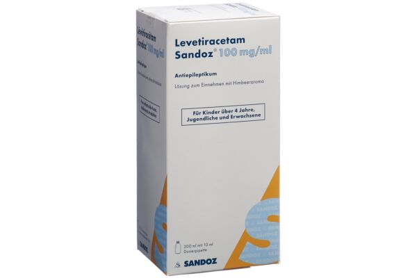 Lévétiracétam Sandoz sol 100 mg/ml fl 300 ml