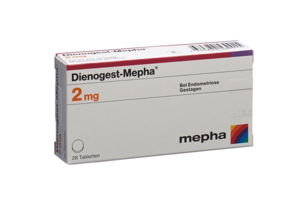 Dienogest-Mepha Tabl 2 mg 28 Stk