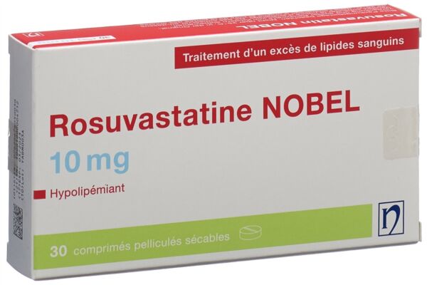 Rosuvastatin NOBEL Filmtabl 10 mg 30 Stk