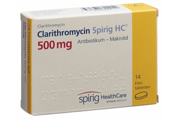 Clarithromycin Spirig HC Filmtabl 500 mg 14 Stk