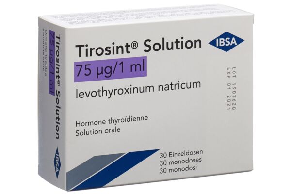 Tirosint Solution 75 mcg 30 amp 1 ml