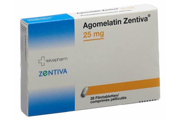 Agomelatin Zentiva Filmtabl 25 mg 28 Stk