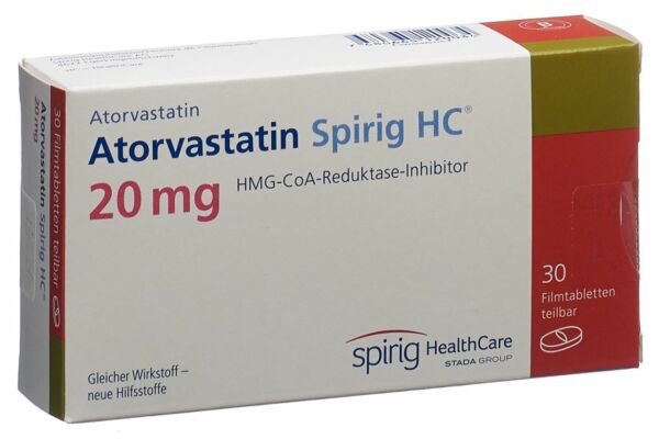 Atorvastatine Spirig HC cpr pell 20 mg 30 pce