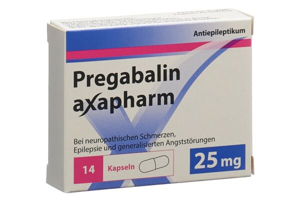 Prégabaline axapharm caps 25 mg 14 pce