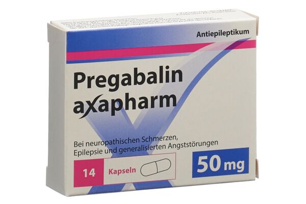 Prégabaline axapharm caps 50 mg 14 pce