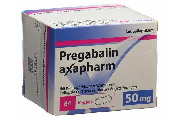 Prégabaline axapharm caps 50 mg 84 pce