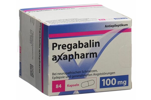 Prégabaline axapharm caps 100 mg 84 pce