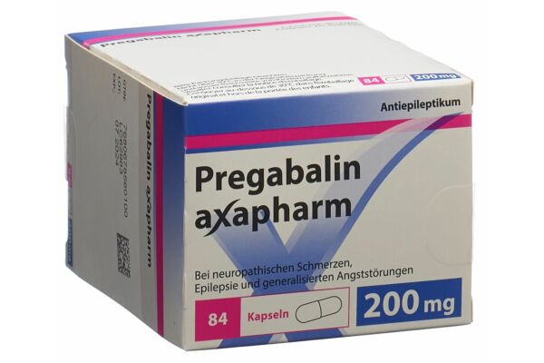 Prégabaline axapharm caps 200 mg 84 pce