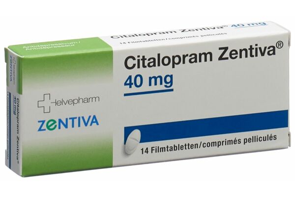 Citalopram Zentiva Filmtabl 40 mg 14 Stk