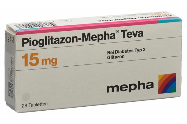 Pioglitazon-Mepha Teva cpr 15 mg 28 pce