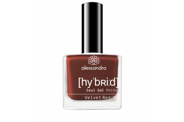 Alessandro International Hybrid Soul Gel Polish Velvet Red