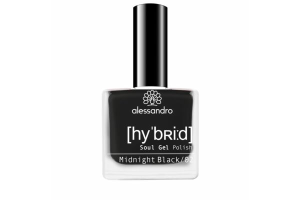 Alessandro International Hybrid Soul Gel Polish Midn.Black