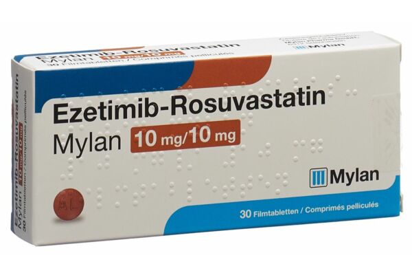 Ezetimib-Rosuvastatin-Mylan Filmtabl 10 mg/10 mg 30 Stk