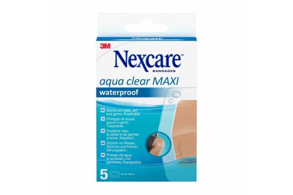 3M Nexcare Aqua Clear Maxi waterproof 59x88mm 5 Stk