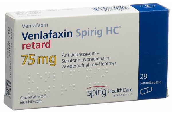 Venlafaxin Spirig HC Ret Kaps 75 mg 28 Stk