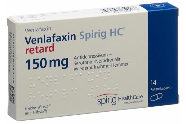 Venlafaxine Spirig HC caps ret 150 mg 14 pce