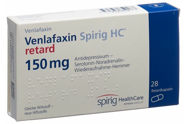 Venlafaxine Spirig HC caps ret 150 mg 28 pce