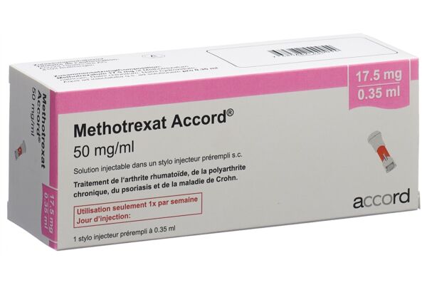 Methotrexat Accord sol inj 17.5 mg/0.35ml stylo injecteur prérempli 0.35 ml