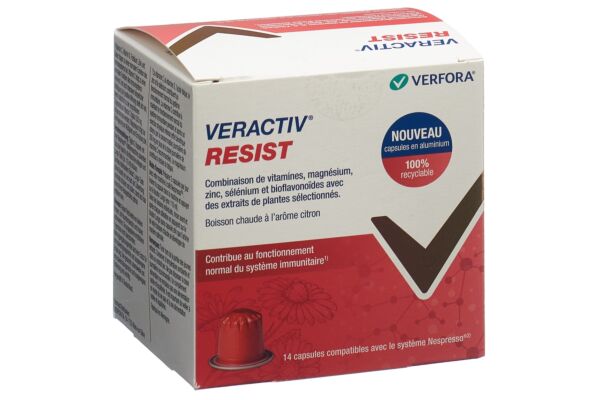 Veractiv Resist nespresso Kapseln Alu 14 Stk