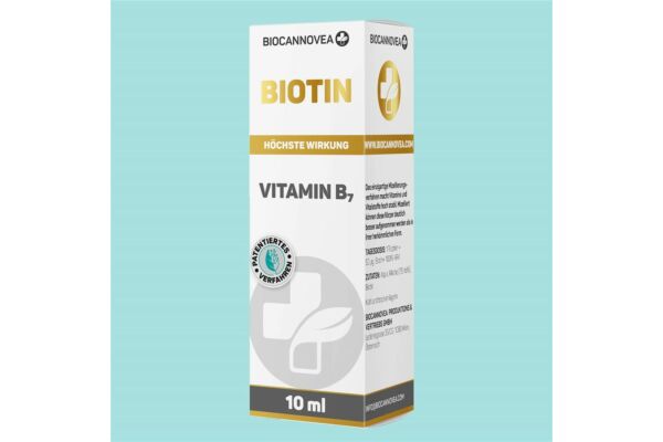 BIOCANNOVEA Biotin Vitamin B7 Fl 10 ml