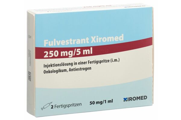 Fulvestrant Xiromed Inj Lös 250 mg/5ml 2 Fertspr 5 ml