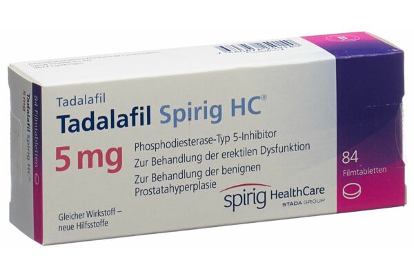 Tadalafil Spirig HC cpr pell 5 mg 84 pce