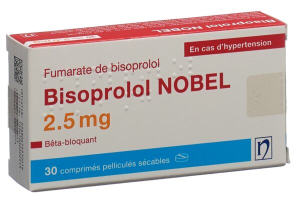 Bisoprolol NOBEL Filmtabl 2.5 mg 30 Stk