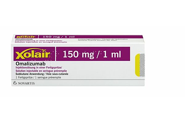 Xolair Inj Lös 150 mg/1ml Fertigspritze 1 ml