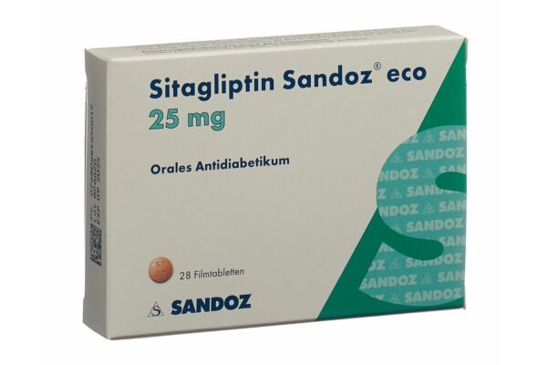 Sitagliptine Sandoz eco cpr pell 25 mg 28 pce