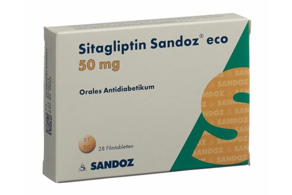 Sitagliptine Sandoz eco cpr pell 50 mg 28 pce