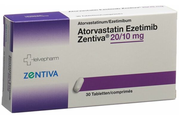 Atorvastatin Ezetimib Zentiva cpr 20 mg/10 mg 30 pce