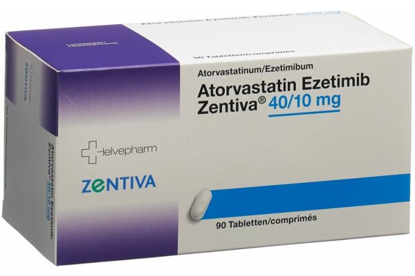 Atorvastatin Ezetimib Zentiva cpr 40 mg/10 mg 90 pce