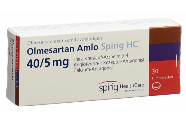 Olmesartan Amlo Spirig HC Filmtabl 40 mg/5 mg 30 Stk