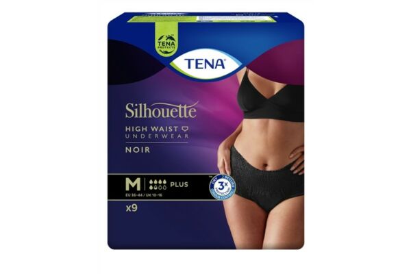 TENA Silhouette Plus M schwarz 9 Stk