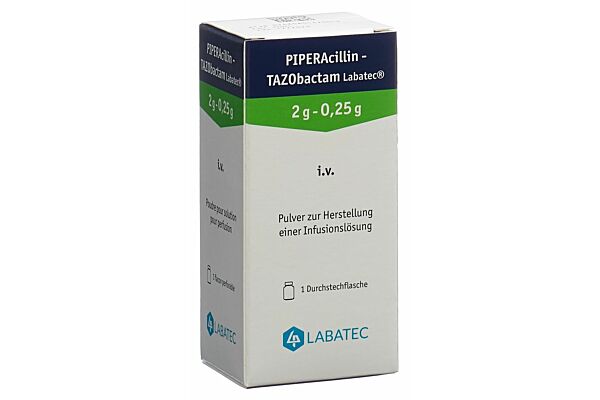 Piperacillin-Tazobactam Labatec subst sèche 2.25 g flac