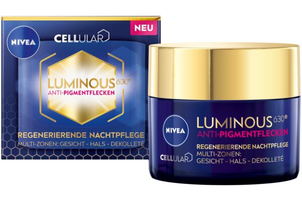 Nivea Cellular Luminous630 Anti-Pigmentflecken Nachtcreme Topf 50 ml