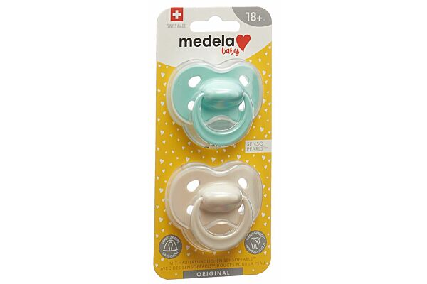 Medela Baby Sucette Original 18+ Pastel 2 pce