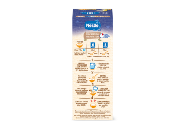 Nestlé Milchbrei Pyjama Banane Apfel & Hafer 6 Monate 450 g