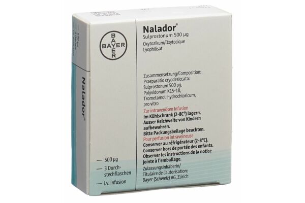 Nalador subst sèche 0.5 mg flac 3 pce