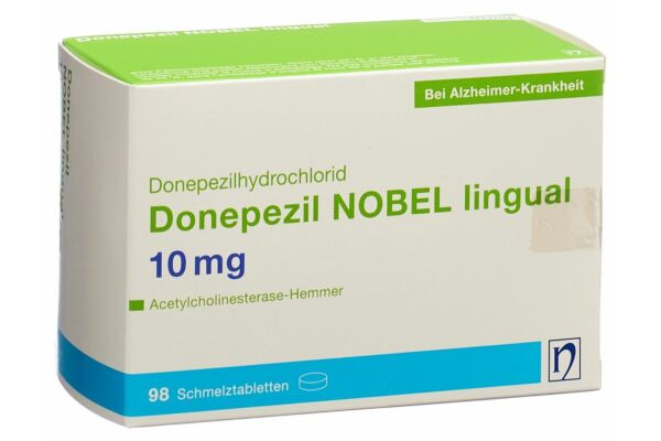 Donepezil NOBEL lingual Schmelztabl 10 mg 98 Stk