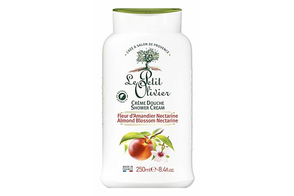 Le Petit Olivier crème douche fleur d'amandier nectarine fl 250 ml