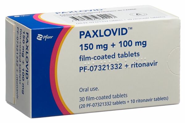 Paxlovid Filmtabl 4 x 150 mg/2 x 100 mg 5 x 6 Stk