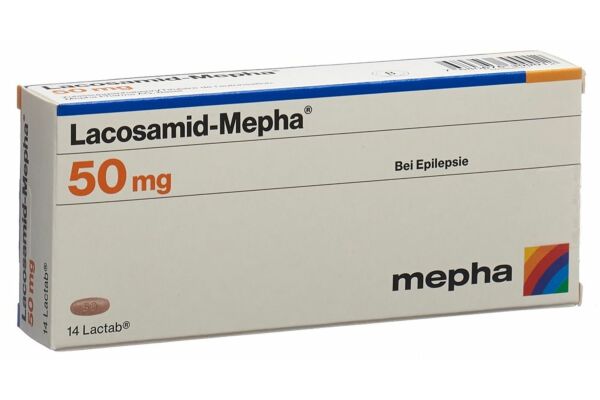 Lacosamid-Mepha Lactab 50 mg 14 Stk