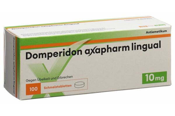 Domperidon axapharm lingual Schmelztabl 10 mg 100 Stk