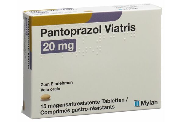 Pantoprazol Viatris cpr pell 20 mg 15 pce