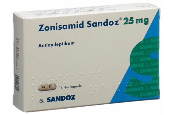 Zonisamide Sandoz caps 25 mg 14 pce