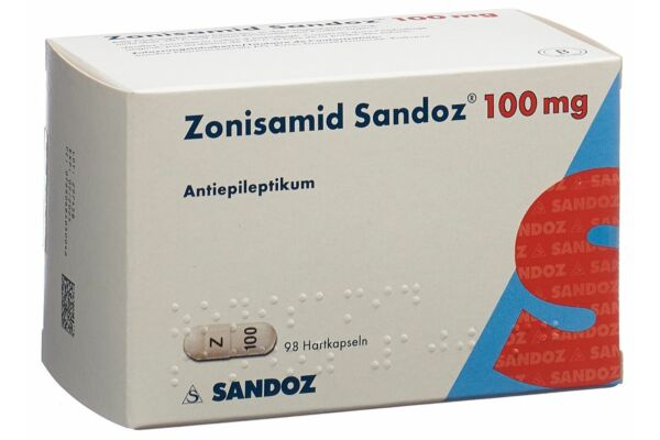 Zonisamid Sandoz Kaps 100 mg 98 Stk