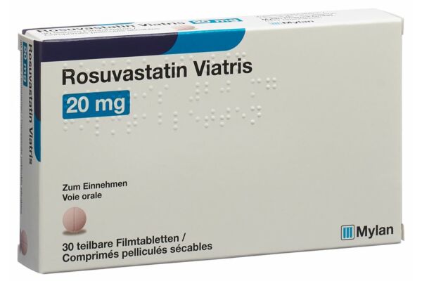 Rosuvastatin Viatris cpr pell 20 mg 30 pce