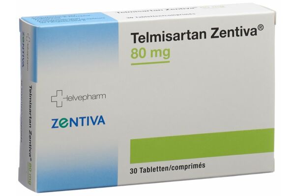 Telmisartan Zentiva Tabl 80 mg 30 Stk