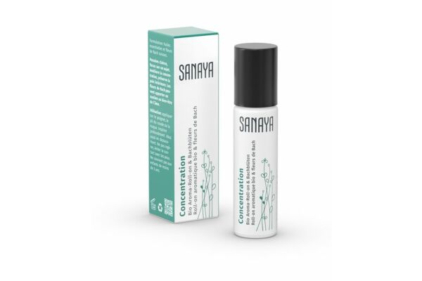 Sanaya aromatique & fleurs de Bach roll on Concentration bio 10 ml